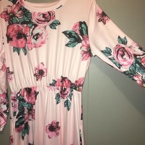 Light Pink Floral Dress